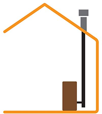 Kit de fumée de 100 mm pour évacuation des fumées poêles à granulés