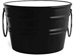 Organisches Waschbecken/Hängewaschbecken, rund, Bacile Midi, schwarz, tief, aus Keramik, 38 x 24 cm (mit Handtuchhalter)