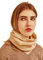 Prettystern Damen Kaschmir-Wolle Loop Schal Strick-Schal Winter Cashmere Halstuch Schlauch-Schal warm Halstuch Beige