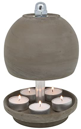 HP-TLO Kugel Serie Basalt K-B-L 23/13 5 Kerzen Teelichtlampe Teelichthalter Terrasse Balkon Dekotrend Hornet-Products Die Teelichtofen – Manufaktur