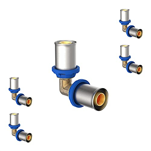 KIRCHHOFF | MSVR Rohr | 5er Set | Pressfitting 20 mm | Aluverbundrohr | für Heizung | Fußbodenheizung | DVGW zertifiziert | Trinkwasser geeignet | Made in Europe | 5 Stück
