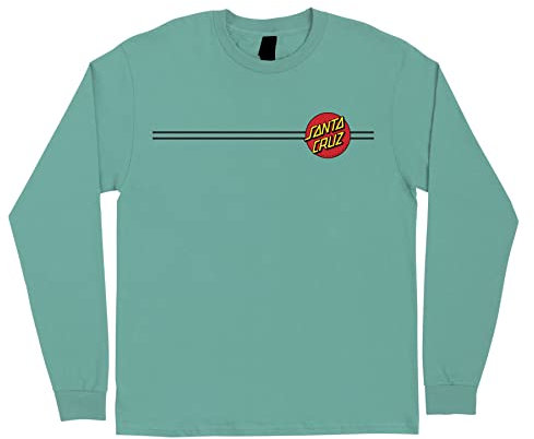 SANTA CRUZ Classic Dot L/S Heavyweight T-Shirt Celadon XL Herren, Seladongrün, XL
