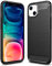 NALIA Carbon Look Case kompatibel mit iPhone 13 Hülle, Matt-Schwarze Silikonhülle Anti-Fingerabdruck Kohlefaser-Optik rutschfest Stoßfest Kratzfest, Dünne Schutzhülle Handyhülle Cover Etui Bumper