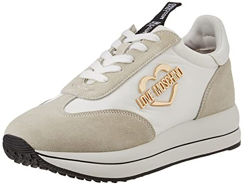 Love Moschino Damen Sneakerd.run40 Nylon+Kruste+Lack Sneaker, Mehrfarbig, 35 EU