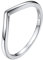 PROSILVER Verlobungsring 925 Sterlingsilber Größe 57 für Männer Frauen glänzender V Ring Freundschaftsring Ehering Hochzeitsring Trauring Ewigkeitsring Finger Schmuck