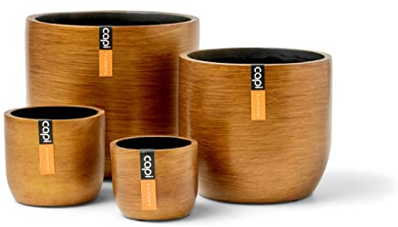 Capi Europe - Mix Box Blumentopf Kugel Retro Gold - Gold - Blumentöpfe für den Innenbereich - Geschenkset
