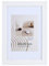 KM Foto Bilderrahmen Holz Plexi Acryl Rahmen quadratisch Collage Wanddeko Poster S215: Farbe: Weiß | Format: 20x20