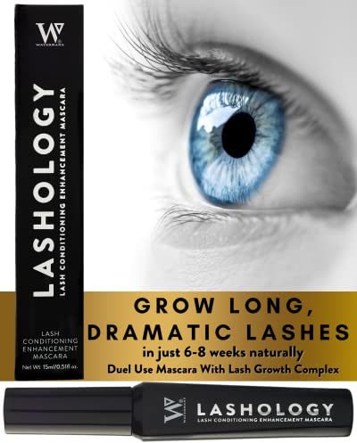 Lashology Eyelash Growth Serum Mascara in Schwarz, Wimpernserum in einer Mascara für dickere, stärkere, vollere und länger aussehende Wimpern