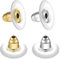 WLLHYF 100 Stück Ohrringverschlüsse Fischhaken Bullet Clutch Ohrring Verschlüsse für Fischhaken Hypoallergene Ohrringe Stopper für Frauen Mädchen