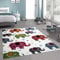 CARPETIA Kinderzimmer-Teppich mit bunten Elefanten & Sternen | pflegeleicht | in Creme, 200 x 290 cm