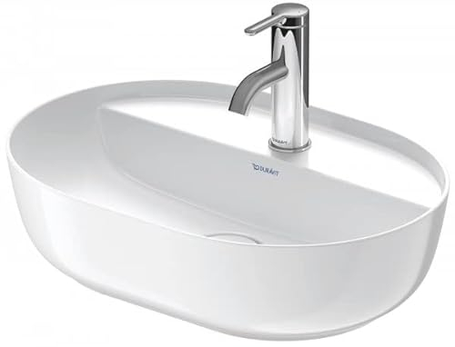 Duravit Luv Aufsatzbecken Innenfarbe Weiß Hochglanz, Aussenfarbe Weiß Seidenmatt 500mm