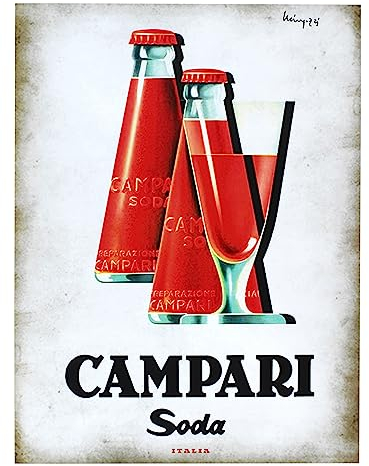 Kunstdruck Wandplakat Serie Retro Vintage (Bitter Soda) ohne Rahmen, Kunstdruck auf beschichtetem Papier, 40 x 30 cm