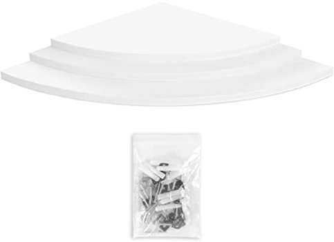 Okuyonic Schwebendes Eckregal, Füllen Sie die Ecke, Leeres Regal, Dekoratives und Aufbewahrungs-Eckregal für Büro, Zuhause, Küche, Badezimmer