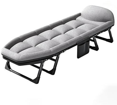 Gästebett Klappbett Klappbar Mit Klappmatratze, Reisebett Erwachsene Metallbett Für Schlafzimmer, Schlafsessel Campingbett Einzelbett Einzelbett Ausziehbett, Belastung 200KG ( Size : 180x60x40cm )