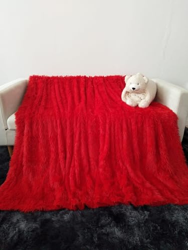 Cotton Market Decke 220x240 cm Zweiseitige Kuscheldecke Flauschige Tagesdecke mit Fellseite und glatter Seite Weiche Sofadecke Große Überwurfdecke für Wohnzimmer und Schlafzimmer Felldecke