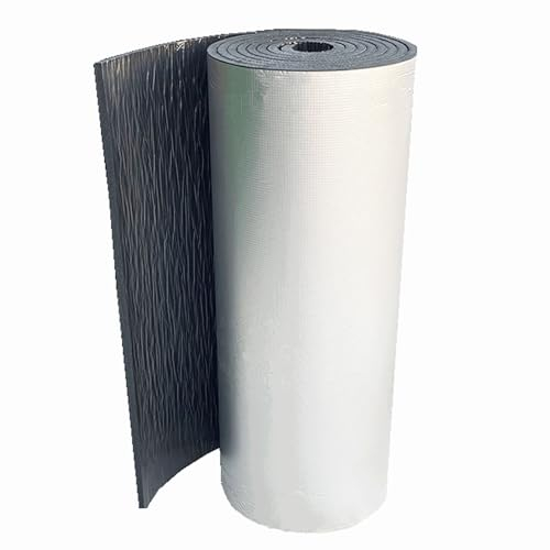 AITAF Thermal Insulation Roll, Reflective Foam Foil, Heat Reflective Sheet, Fireproof, 5mm Thick, 1m Wide, 5000 sq.cm Coverage, for Floor, Roof, Garage Door, Camper Van
