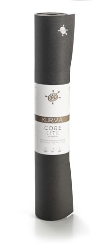 Yogamatte KURMA Core Lite 4,2 mm, Anthrazit (grau), Größe: L 200 cm x B 66 cm x H 0,42 cm