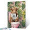 Tucocoo Highland Cow Badezimmer Malen nach Zahlen Kits mit Pinseln und Acrylpigmenten auf Leinwand, Gemälde für Erwachsene, rustikale Tiere, grüne Pflanze, Bild für Zuhause, Wanddekoration, Geschenke