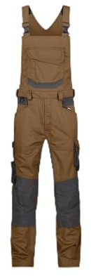 DASSY® Tronix Stretch-Arbeitslatzhose mit Kniepolstertaschen - Größe 54 - LEHMBRAUN/ANTHRAZITGRAU