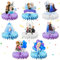 Heartsking Centrotavola Compleanno, 8 Pezzi Centrotavola a Nido d'Ape Decorazioni Compleanno Frozen Cartone Animato Compleanno Toppers Compleanno Bambina da Tavolo Come Addobbi Feste Bambini