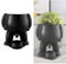 Pot de fleurs fantaisie pour pipi - Idée cadeau amusante - Noir