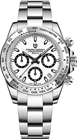 Pagani Design Luxus Herren Quarz Multifunktionsuhr Japan VK63 Uhrwerk Voller Edelstahl 100M Wasserdicht Sport Chronograph Uhren Datum