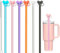 ALINK Lot de 12 pailles à paillettes de rechange et couvercles pour tasse Stanley Adventure de 40 oz, réutilisables, compatibles avec les pichets à eau Stanley de 12 g, 95 g, 50 oz, 30 oz, 30 oz, 34