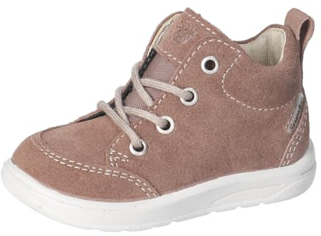 RICOSTA Jungen Stiefel Milo, Kinder Lauflernschuhe, Weite: MITTEL, lose Einlage, Sympatex, wasserdicht, schnürstiefel, Booties, Schoko (270), 24 EU