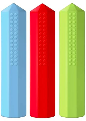 Pencil Top Chewies für sensorische Zwecke - Fidget Pencil Topper, Stressabbau Pencil Topper | Passendes Fidget Tool, 3-teilig, Top Fidgets Bleistift