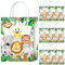 10 Stück Dschungel Safari Party Taschen,Dschungel Safari Geschenktüten Papiertüten mit Henkel,Dschungel Safari Geburtstag Geschenktaschen,Tiere Papier Gastgeschenke Tüten Mitgebseltüten