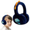 Nexoria Cache-oreilles pour enfants - Cache-oreilles pliables - En peluche - Mignon dinosaure - Cache-oreilles chauds avec arceau élastique - Cache-oreilles pour filles et garçons, gris, /