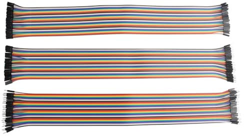 ZDE 120 Stück 40cm Jumper Wire Kabel Breadboard Flachbandkabel 40Pin Female-Female/Male-Female/Male-Male Steckbrücken Kabel Kompatibel mit Arduino und Raspberry Pi Breadboard