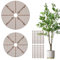 Nogeqi 2 Stück Blumentopfgitter, Blumentopf Schutz, Pflanzenschutz Katze, Blumentopf Abdeckung, Runde Pflanzenschutzgitter, Plant Pot Grid für Kinder Haustiere Katzensicher (30cm, 19cm)