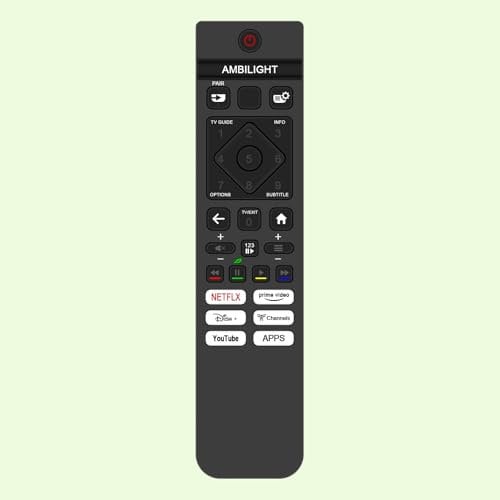 Telecomando a infrarossi di ricambio 398GM10BEPHNE000SY 398GM10BEPHNE000CR SRC-3215-01, Fit for Philips 2024 2025 OLED QLED The Xtra The One LED 4K Ambilight TV