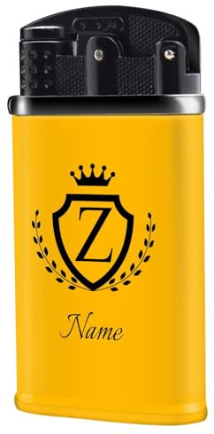 loongway Feuerzeug Personalisiert Premium-Feuerzeug - Windresistente Metallkonstruktion für Herren
