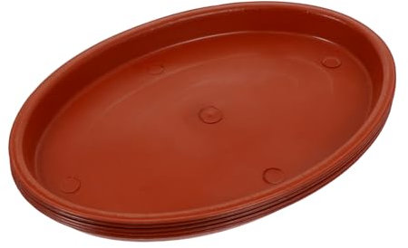 Toddmomy 5stücke Plastik Blumentopf Baseplate Blumentopf Wasserplatte Bodenschale Kunststoff Wassertray Topf Zubehör Rot Schale Trays