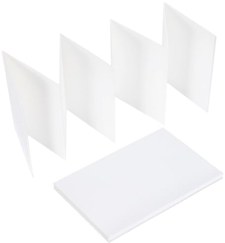 PH PandaHall 2 Pack Aquarell Skizzenbuch Konzertina Weißes Journal Aquarellbuch Hartcover Faltbuch Für Reise Outdoor 13x19cm(extended)