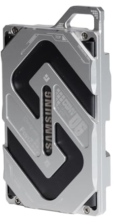 Magnetic Aluminum Expansion Holder for Samsung SSD T7 - with 1/4 Screw Mounting (Sliver)