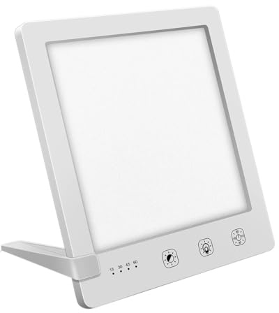 Ounfhtrttk UV-Freie Lichttherapielampe mit Timer-Funktion, Einstellbare Helligkeitsstufen, Ultradünnes Design, EU-Stecker-Kompatibilität.