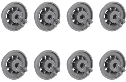 8 Stück Rollen for Den Unteren Korb Des Geschirrspülers, Kompatibel Mit Bosch, Kompatibel Mit Balay, Kompatibel Mit Siemens, Kompatibel Mit Neff, Räder for Den Unteren Unteren Korb Des Geschirrspülers