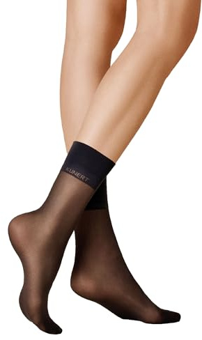 KUNERT Damen Söckchen Satin Look 20 druckfrei 20 Den