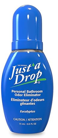 Prelam Just a Drop Odor Eliminator - Before You Go Toilet Freshener - Toilet Bowl Freshener - Eucalyptus - 0.5 oz