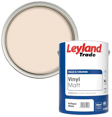 Leyland Trade Vinyl Matt Emulsion Paint - Antique White 5L