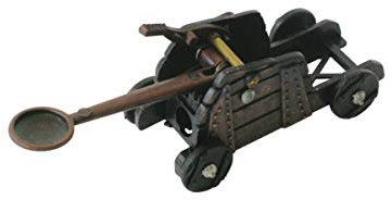Die Cast Mittelalterliches Katapult, Bleistiftspitzer, Kupfer-Schwarz, Metall, 10cm