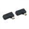 cablecc 2 adattatori mini USB ad angolo retto a 90 gradi a sinistra e a destra, 5 pin, da maschio a femmina