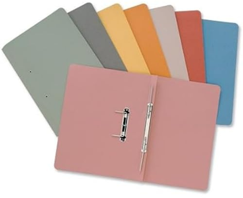 Exacompta - Ref 348-BUFZ - Guildhall - Pocket Spiral File, 315gsm Heavyweight Manilla, Holds A4 & Foolscap Documents, Left Hand Pocket, Blue Angel Certified - Buff, Pack of 50
