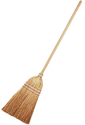 Theo Klein 6641 Scopa Care, Scopa per bambini con resistente manico in legno e setole robuste, Dimensioni- 19 cm x 5 cm x 74 cm, Giocattoli per bambini dai 3 anni in su