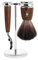 MÜHLE Rasierset - Rytmo Serie - Black Fibre - kompatibel mit Gillette-Klingen - Eschenholz dunkel
