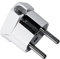Solera 6566 - Clavija bipolar toma tierra lateral 10/16a 250v blanco