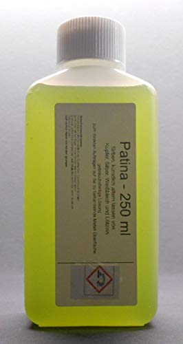 250 ml Tiffany Patina zum schwarz beizen (künstlich altern) von Kupfer, Silber, Weißblech, Lötzinn geeignet